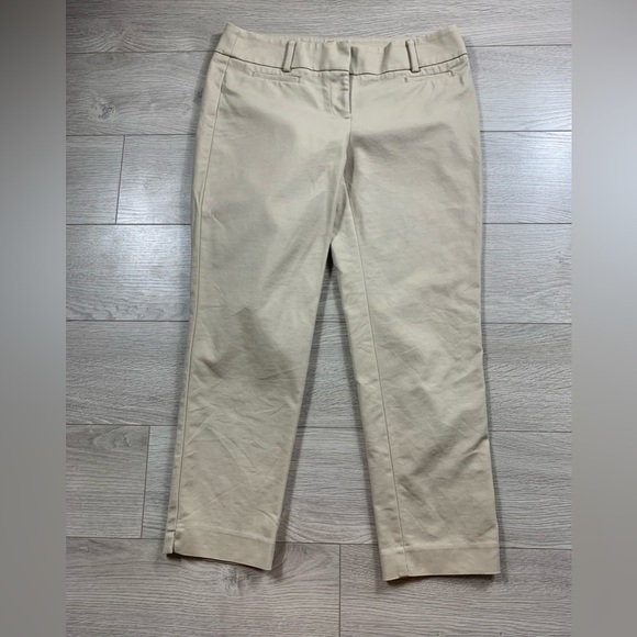 LOFT The Riviera Tan Straight Leg Ankle Career Office Trouser Pants - Picture 2 of 12